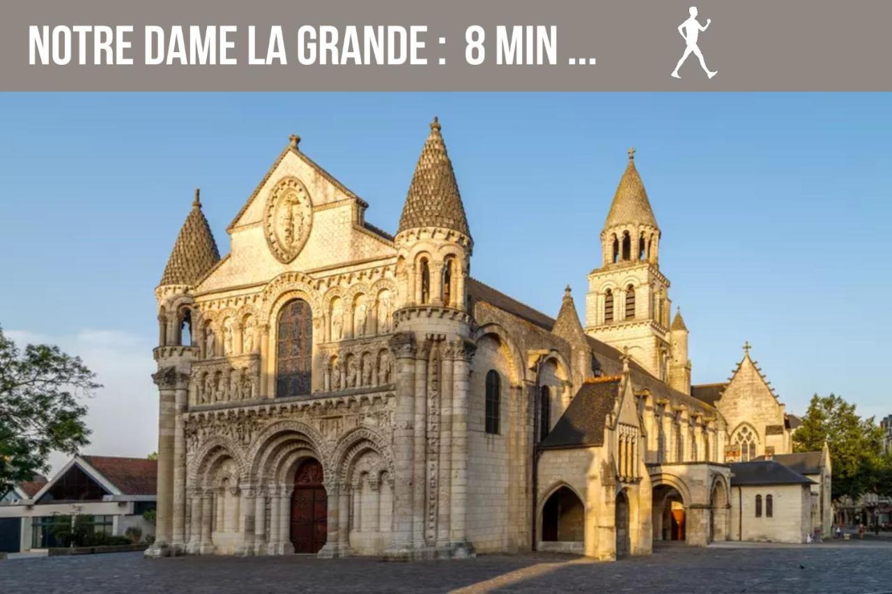 Chambres Poitiers Centre Ville - Salle De Bain, Refrigerateur, Tv Et Machine A Cafe Privatifs - Cuisine Commune - Terrasse - Hotel De Ville A 200M Exterior foto